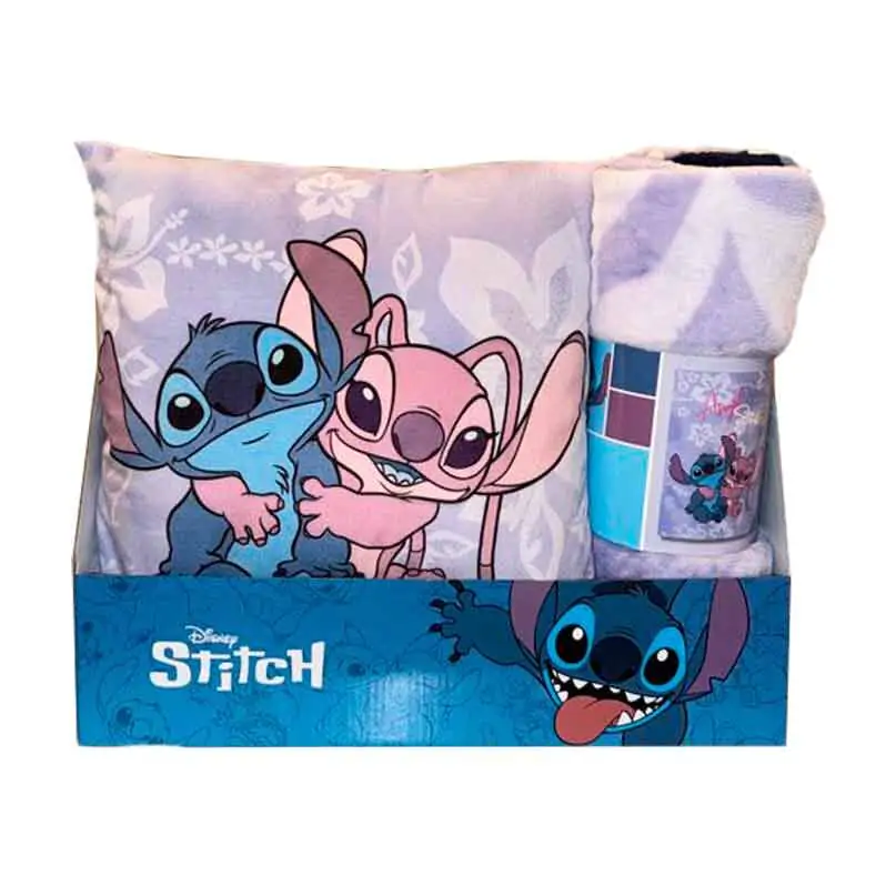 Disney Stitch & Angel polarni pokrivač + set jastuka fotografija proizvoda