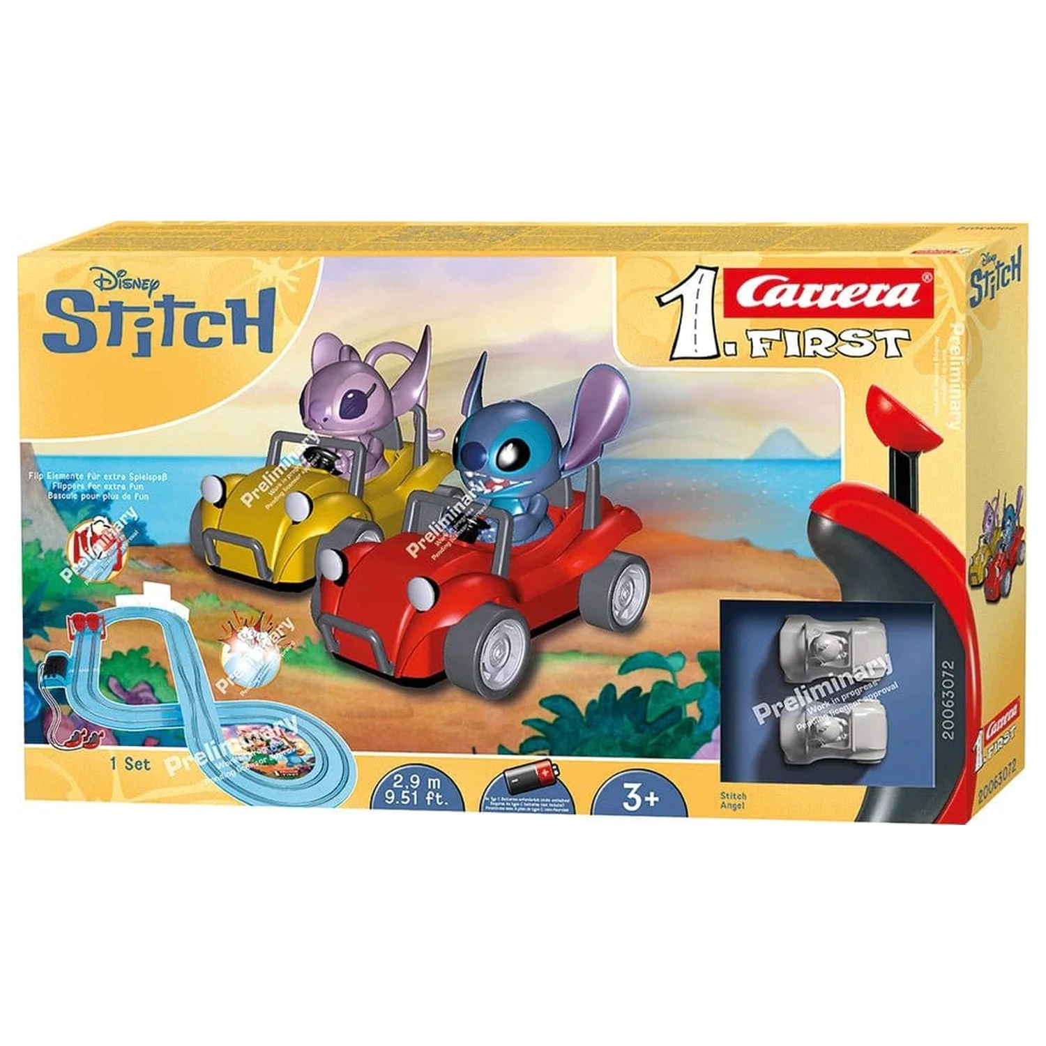Disney Stitch Carrera First trkaća staza set Disney Stitch 2,9 inča fotografija proizvoda