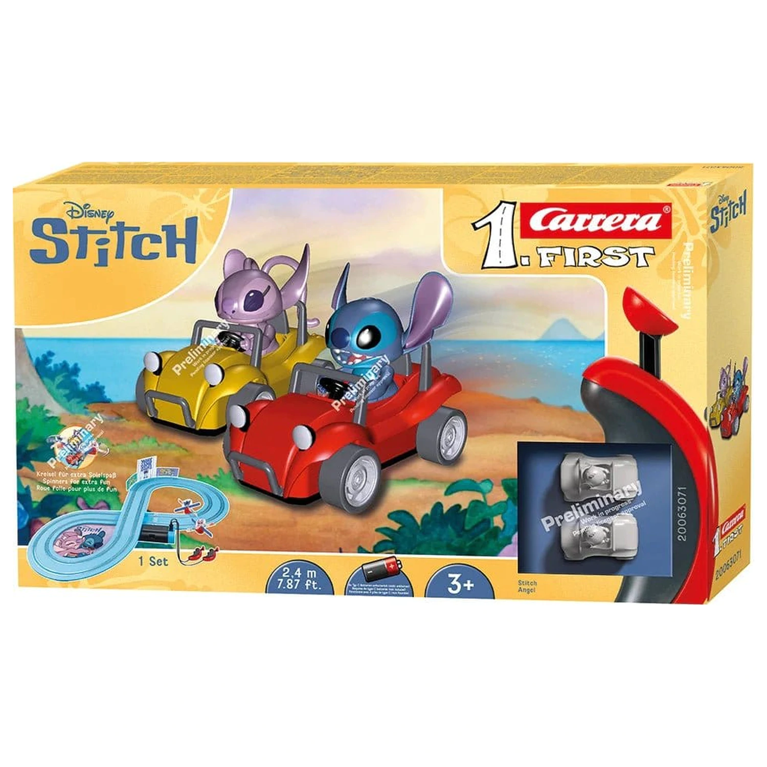 Disney Stitch Carrera First trkaća staza set Disney Stitch 2,4 inča fotografija proizvoda