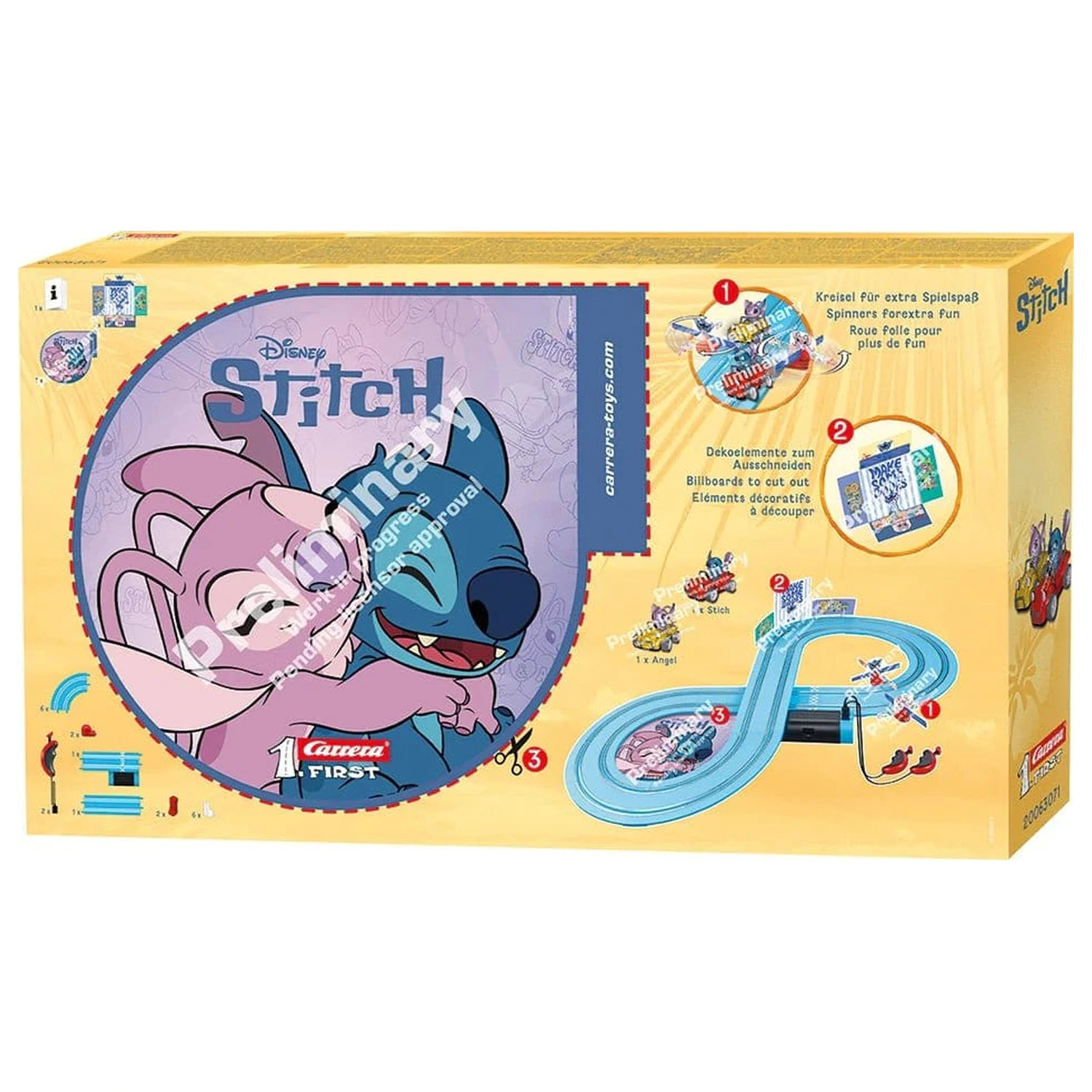 Disney Stitch Carrera First trkaća staza set Disney Stitch 2,4 inča fotografija proizvoda