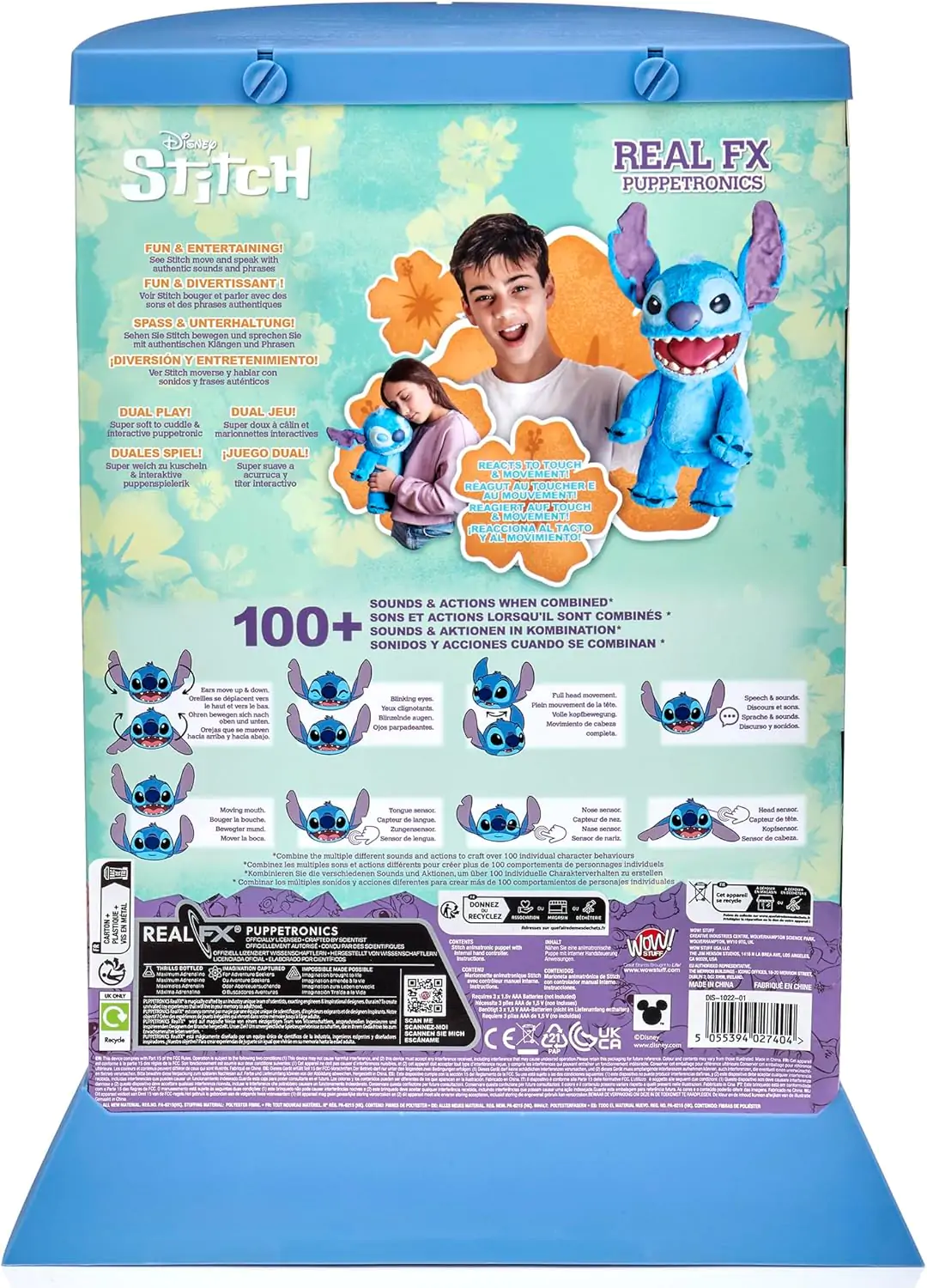 Disney Stitch električna interaktivna lutka figura 45cm fotografija proizvoda