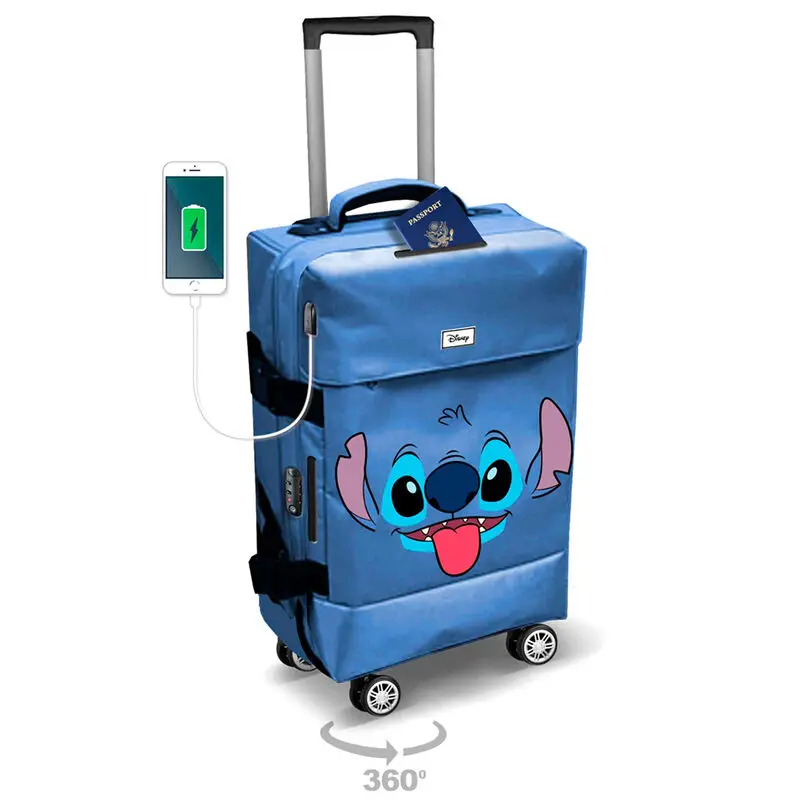 Disney Stitch Face trolley kovčeg 55cm fotografija proizvoda