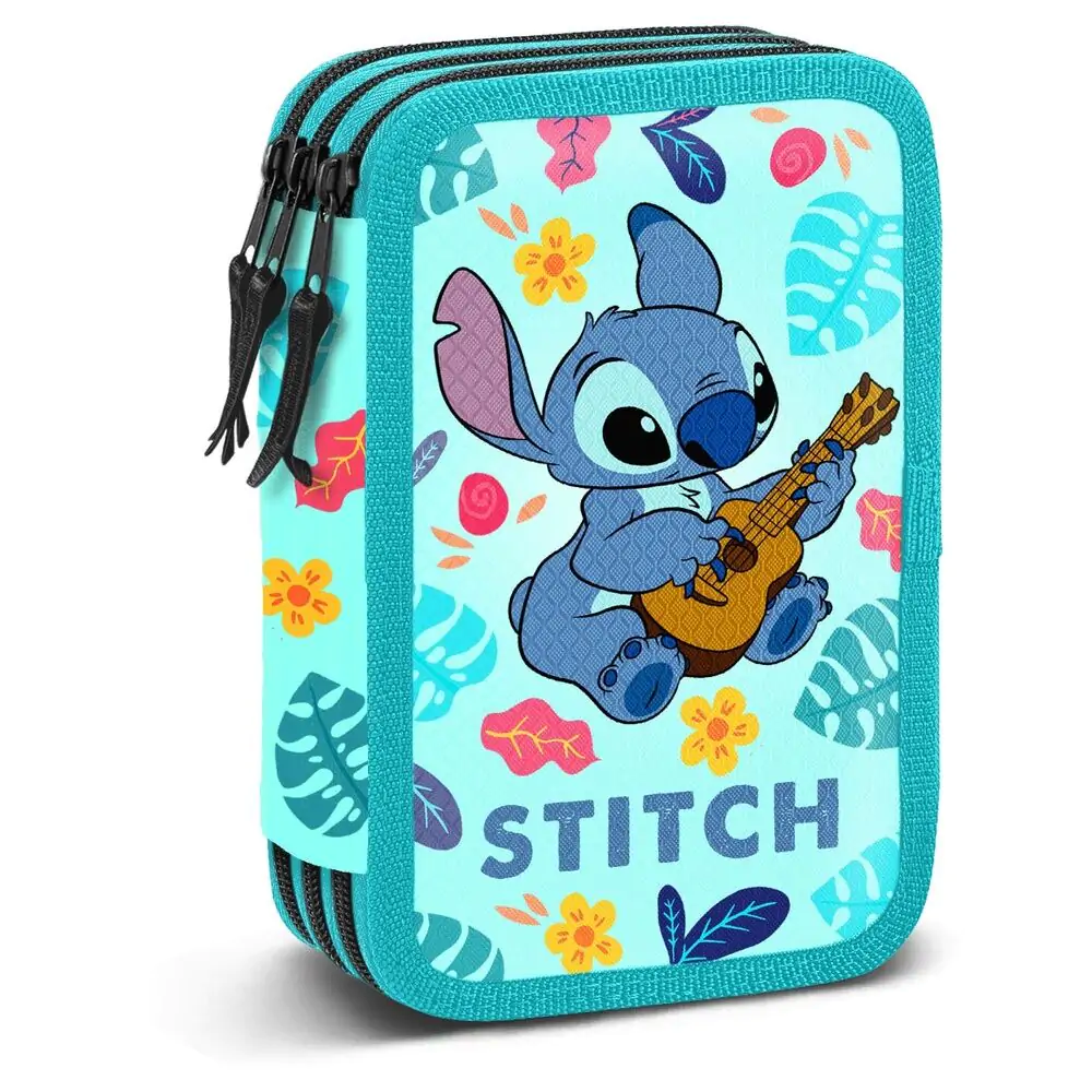 Disney Stitch Guitar trostruka pernica fotografija proizvoda