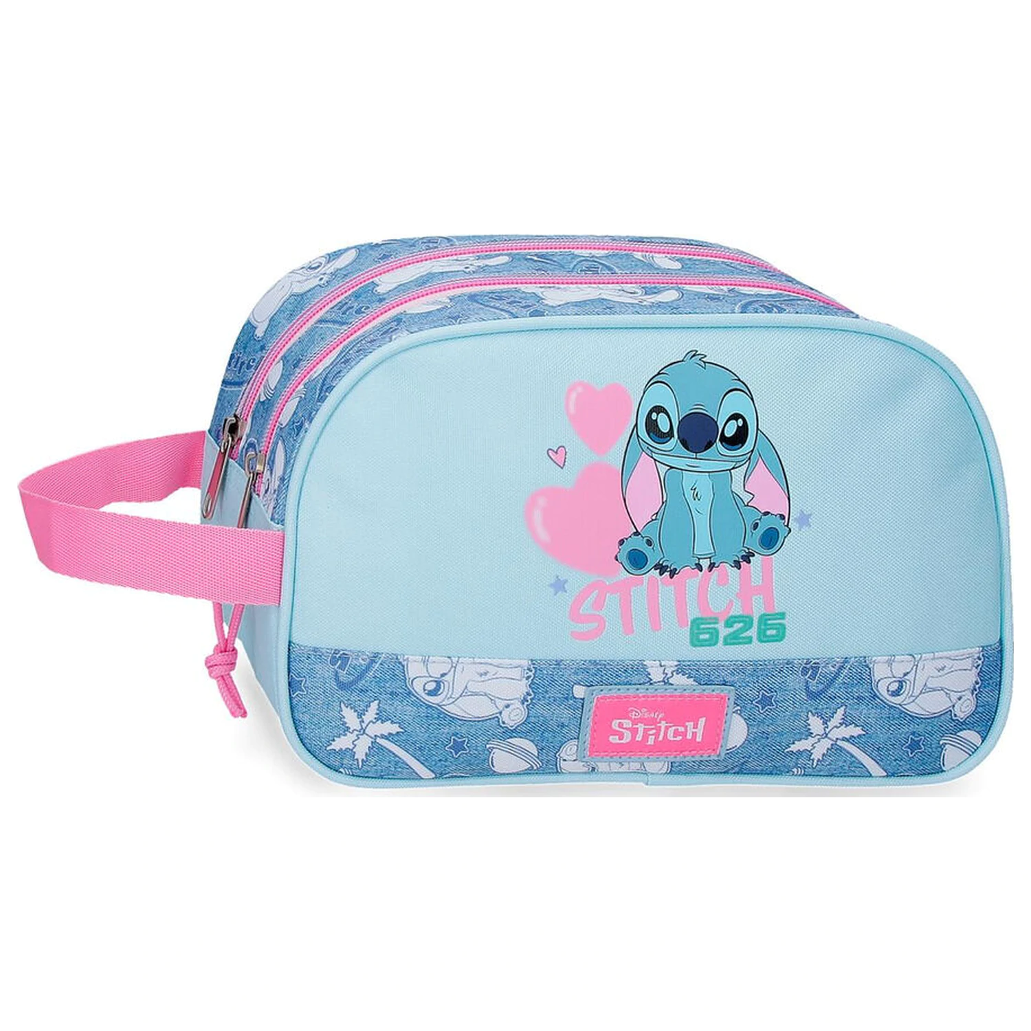 Disney Stitch Hearts prilagodljivi kozmetički kovčeg fotografija proizvoda