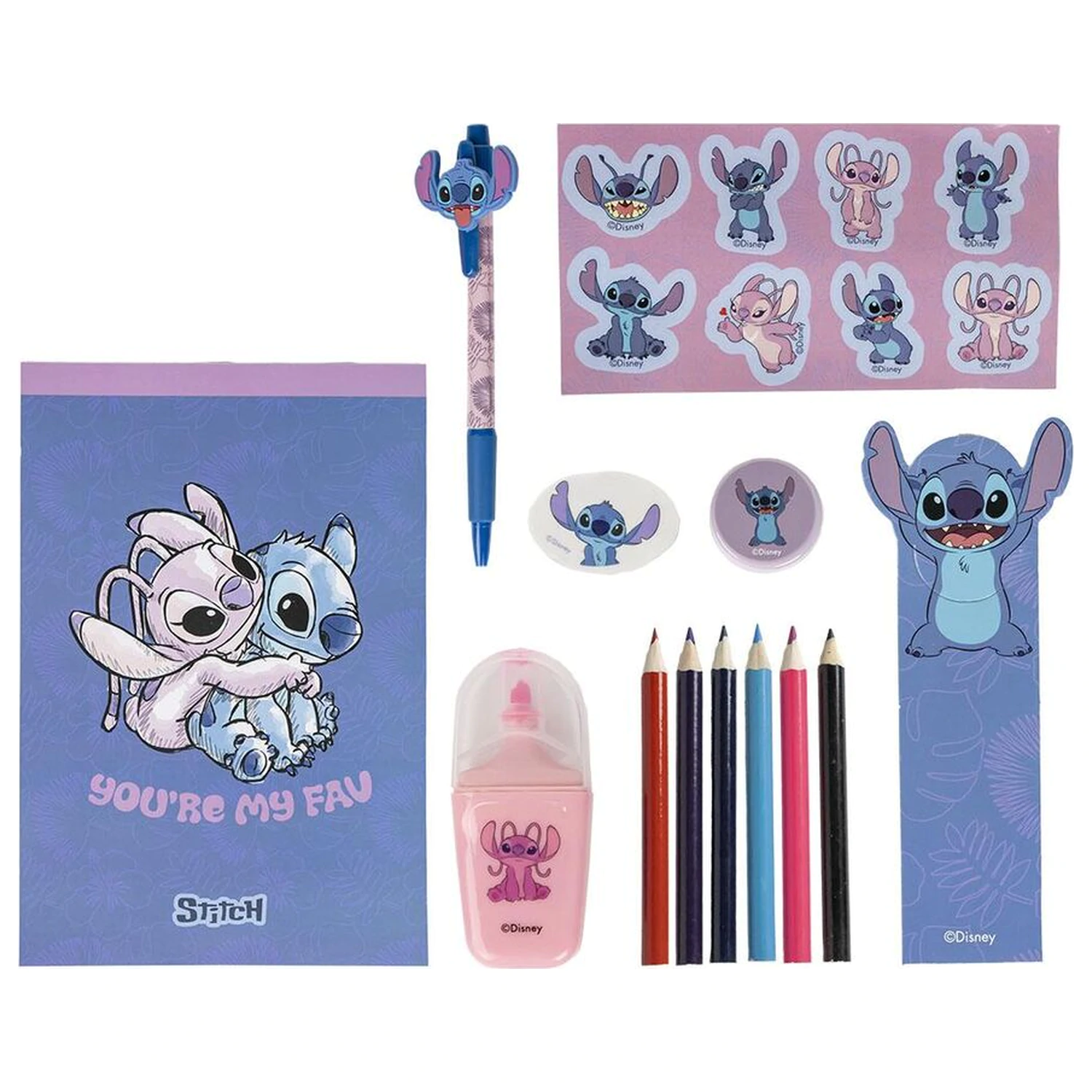 Disney Stitch set uredskog materijala fotografija proizvoda