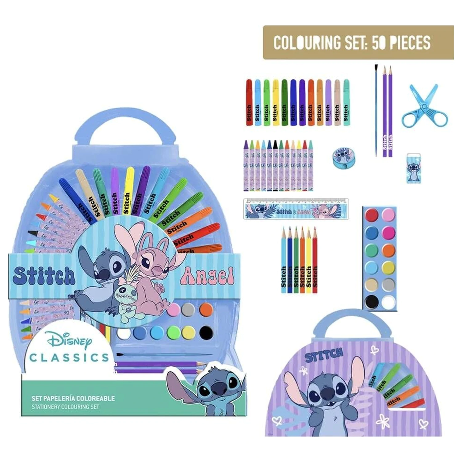 Disney Stitch pisaći pribor set 50 komada fotografija proizvoda