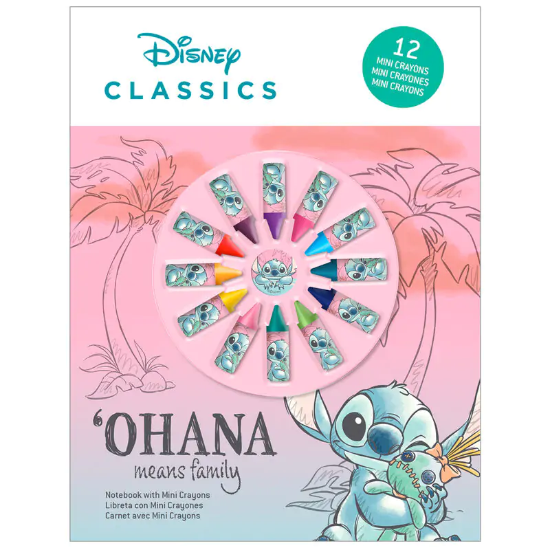 Disney Stitch bilježnica + set od 12 bojica fotografija proizvoda