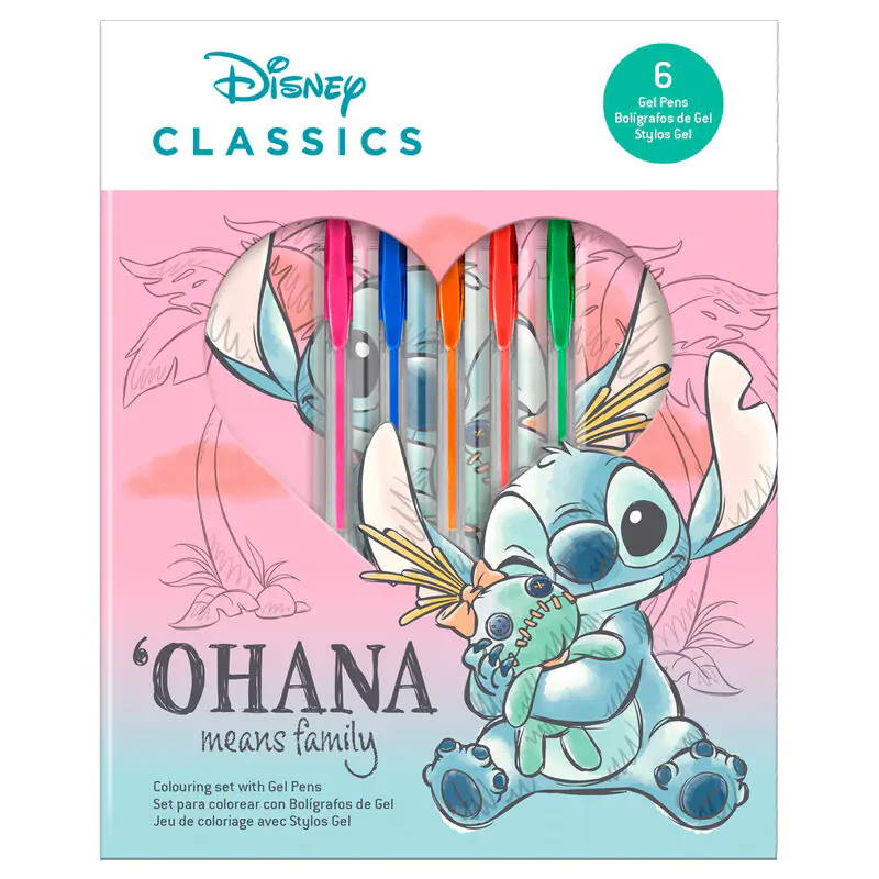 Disney Stitch bilježnica + set od 6 gel olovaka fotografija proizvoda