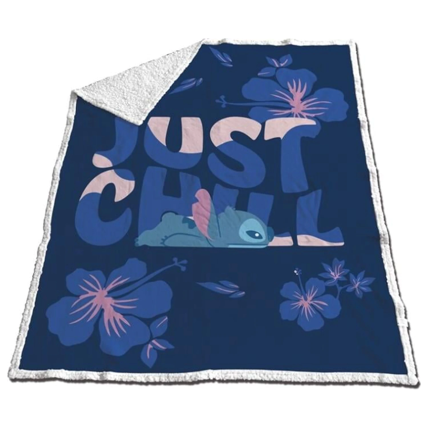 Disney Stitch "Just Chill" Sherpa deka 130x170cm fotografija proizvoda