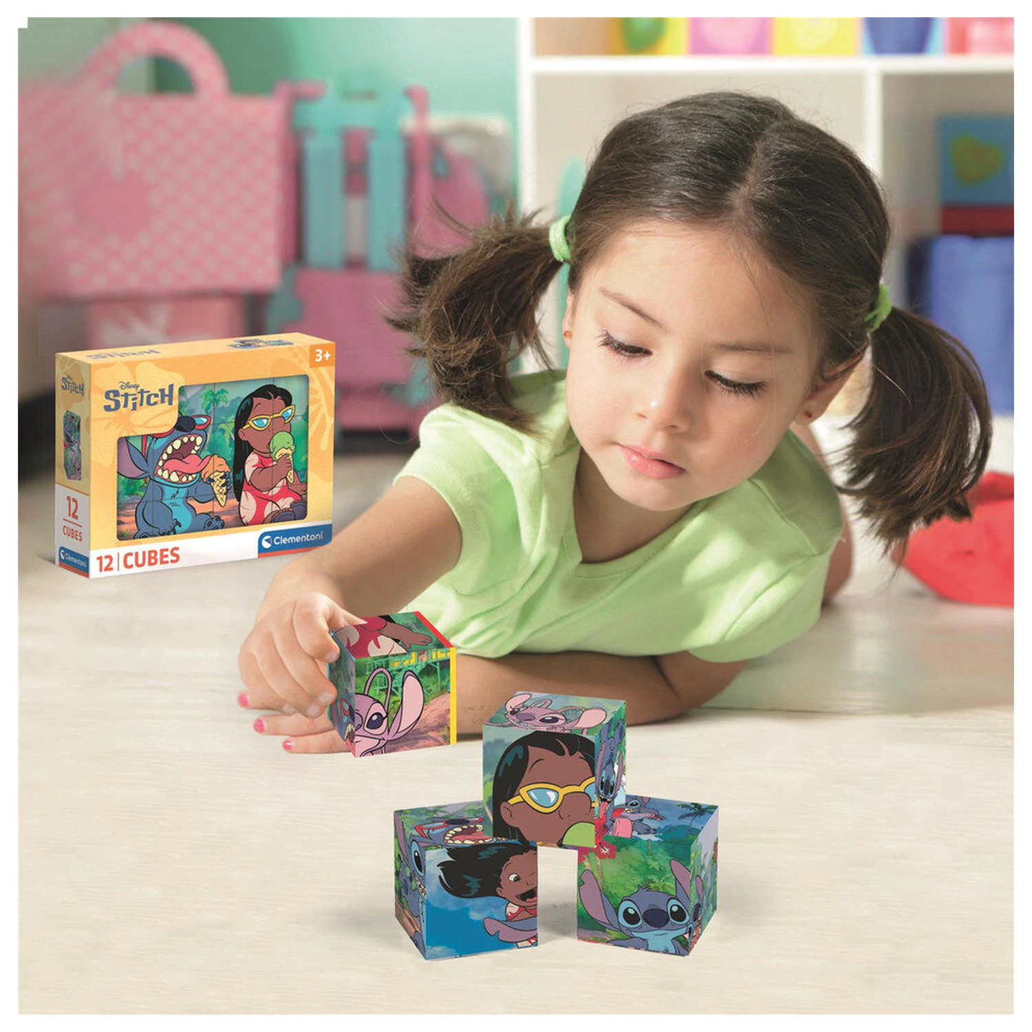 Disney Stitch kocke puzzle 12 komada fotografija proizvoda
