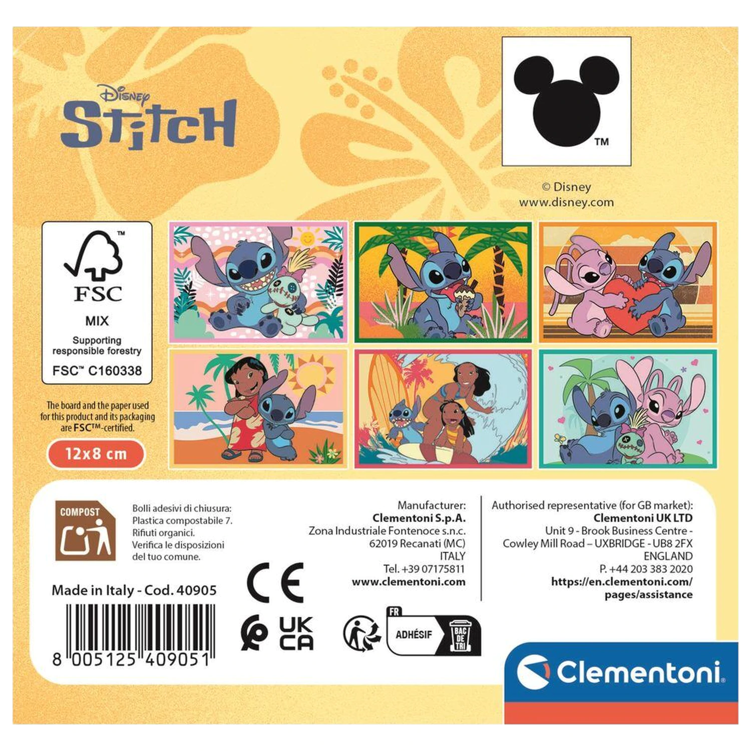 Disney Stitch Kocke puzzle 6 komada fotografija proizvoda