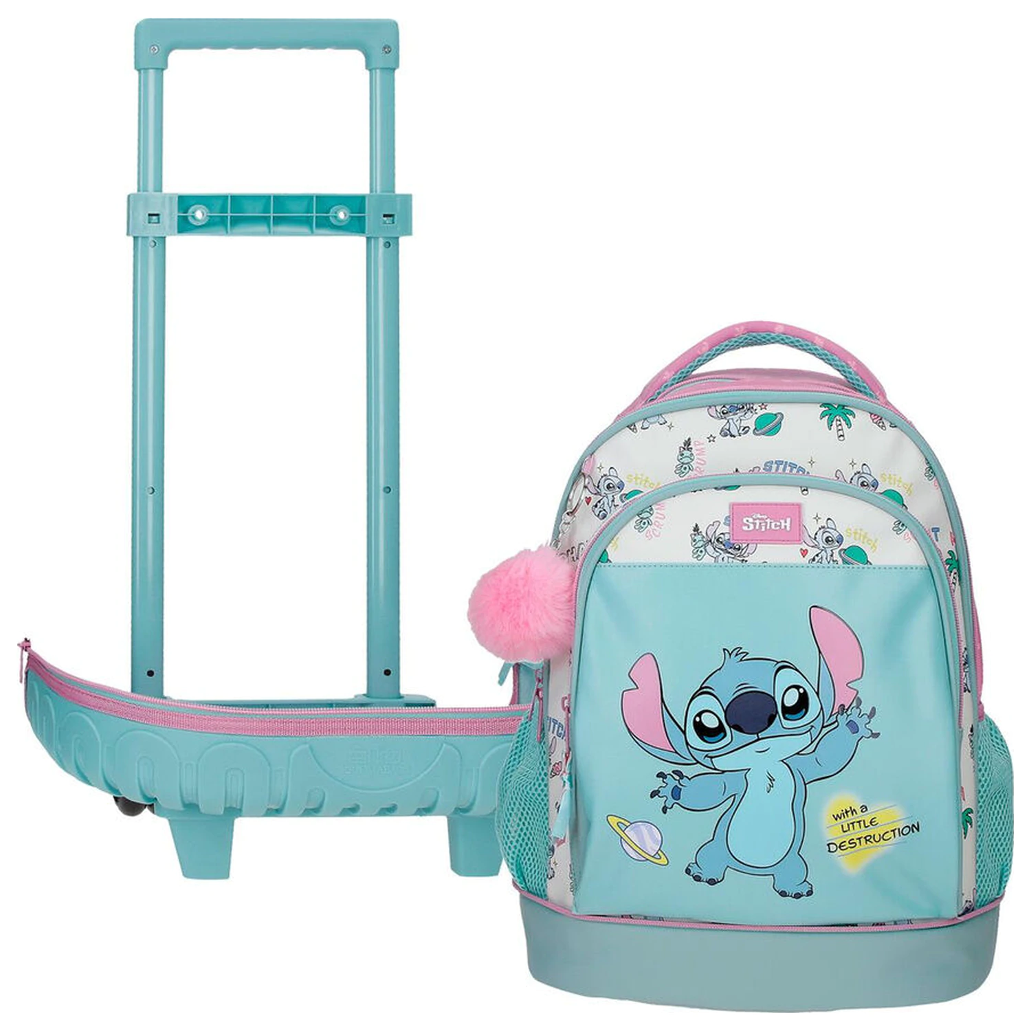 Disney Stitch Little Destruction izvlačivi kompaktni putni kovčeg 43 cm fotografija proizvoda