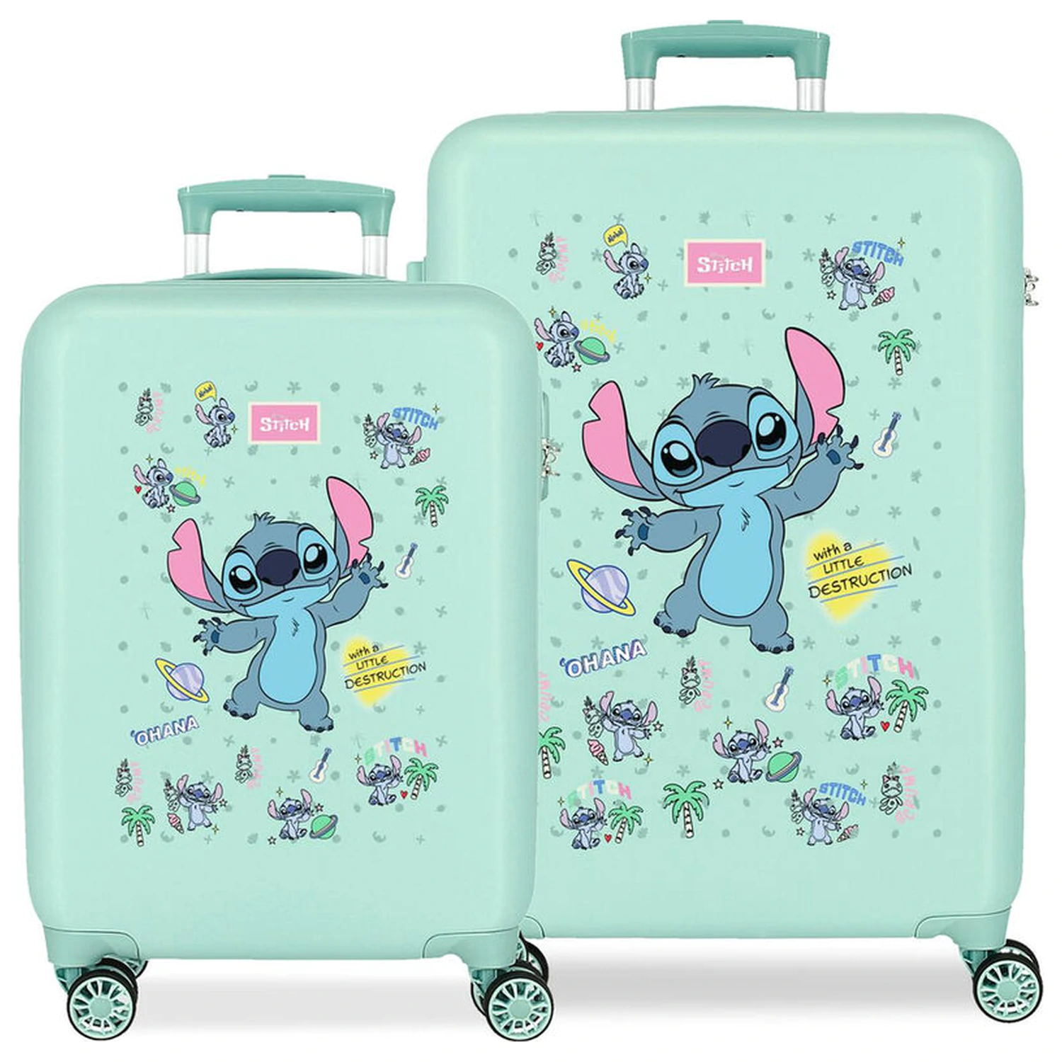 Disney Stitch Little Destrution ABS 2-dijelni set putnih kofera na kotačiće 55/65cm fotografija proizvoda