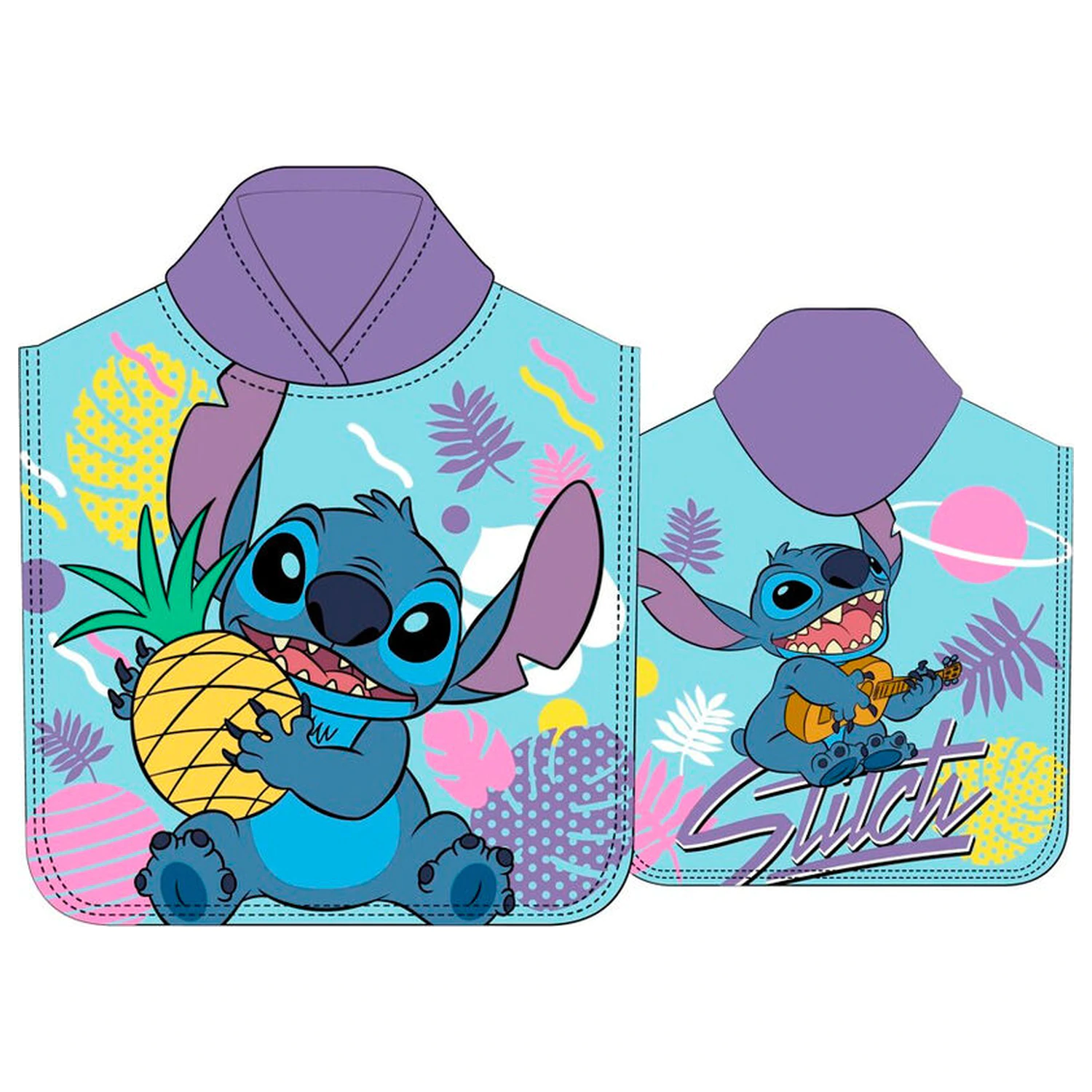 Disney Stitch ručnik s pončo s mikro vlaknima fotografija proizvoda