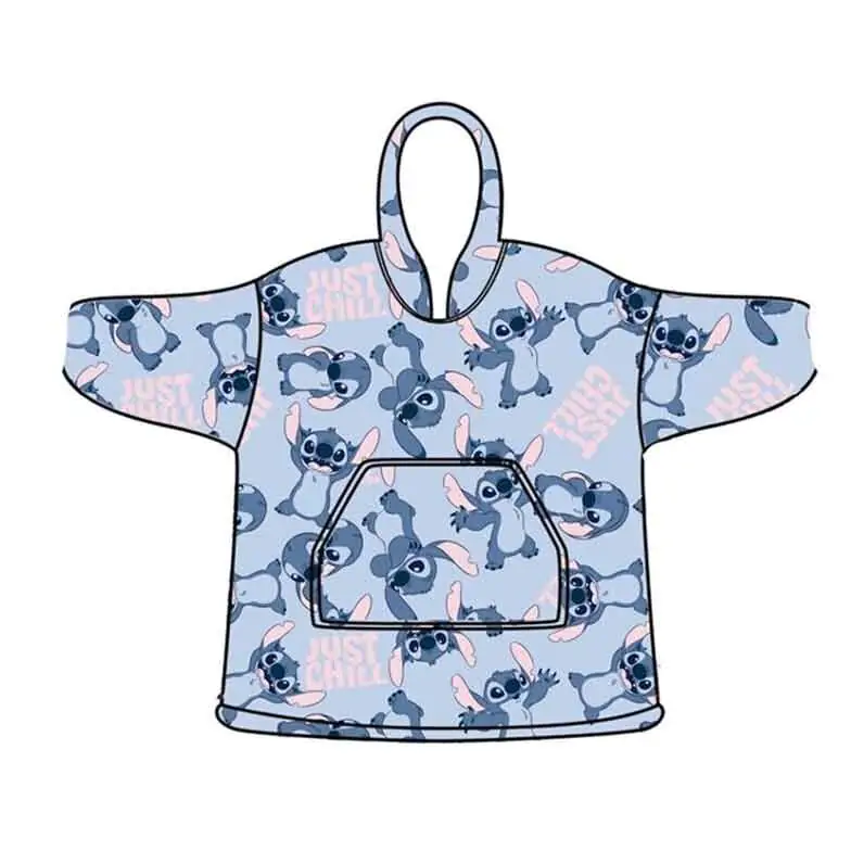 Disney Stitch oversize duks jakna za odrasle koraljne boje fotografija proizvoda