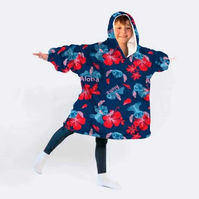 Disney Stitch oversized sweatshirt coat za djecu koraljni fotografija proizvoda