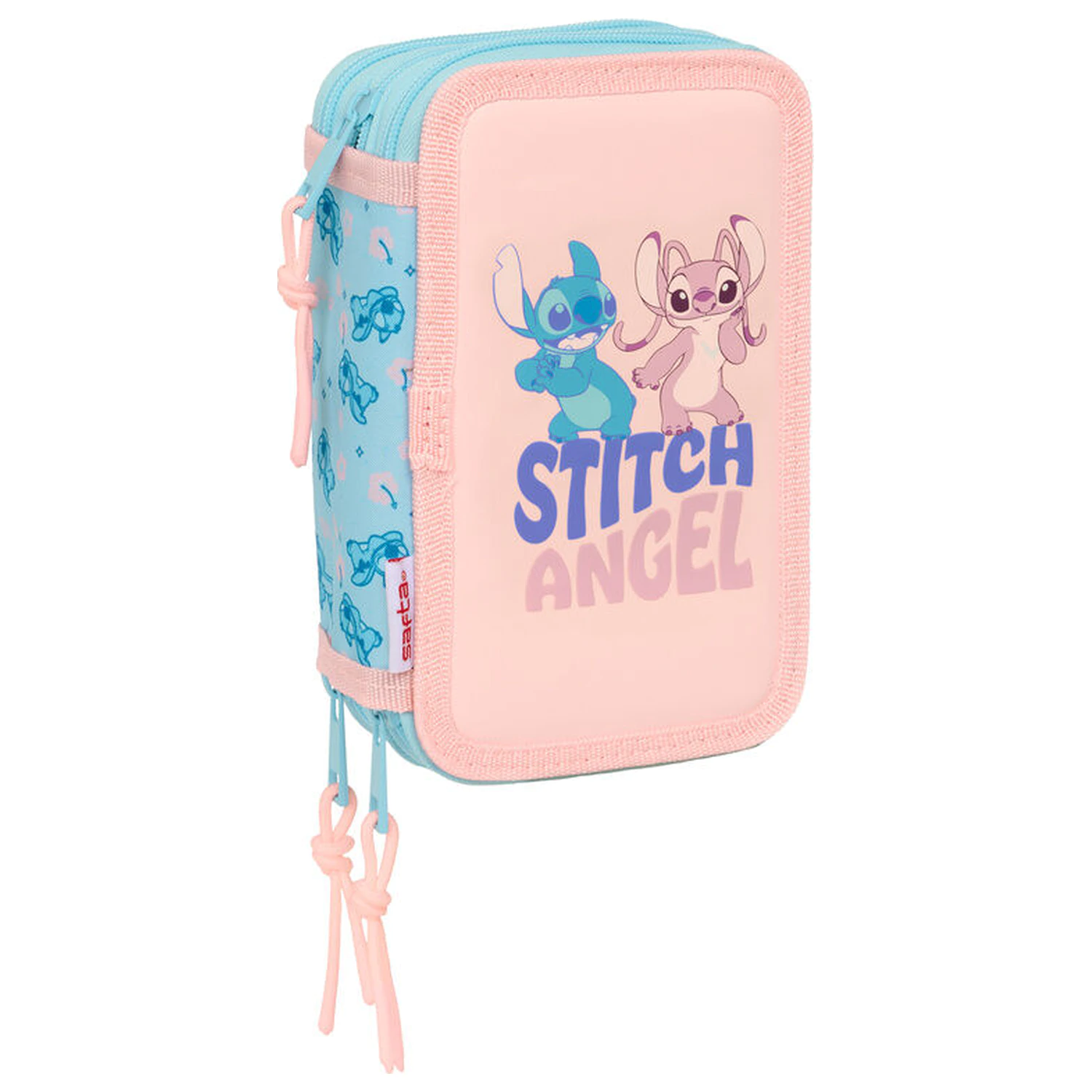 Disney Stitch Ohana trostruka pernica 37 komada fotografija proizvoda