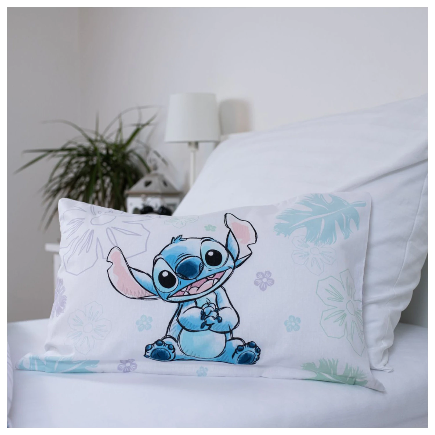 Disney Stitch Ohana bijela dječja navlaka za poplun fotografija proizvoda