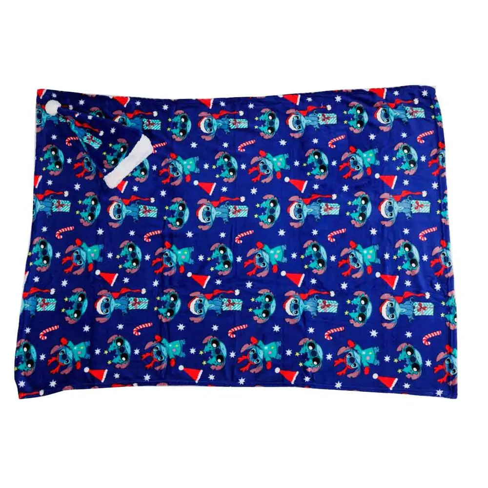 Disney Stitch pokrivač od korala + set kape fotografija proizvoda