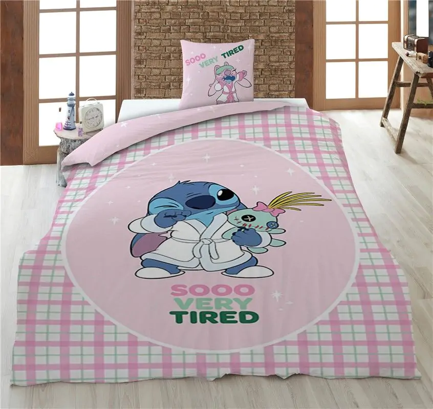 Disney Stitch policotton navlaka za poplun za krevet 90 cm fotografija proizvoda