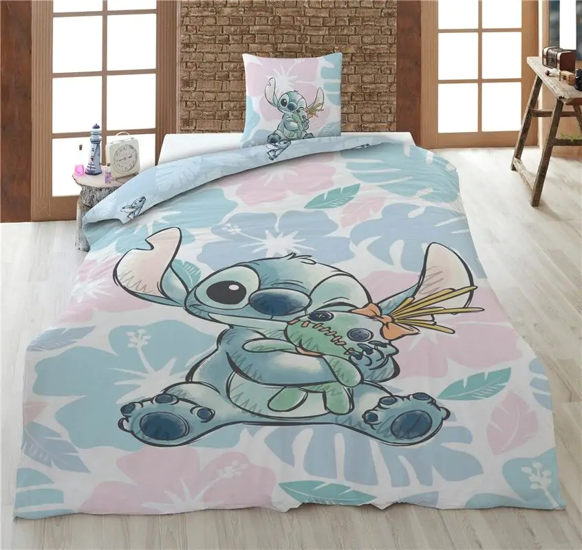 Disney Stitch policotton navlaka za poplun za krevet 90 cm fotografija proizvoda