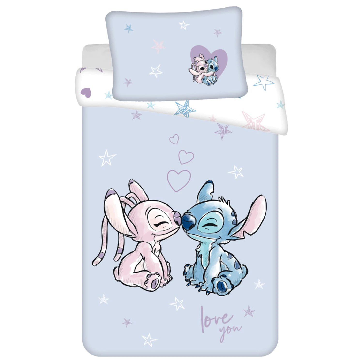 Disney Stitch Ljubičasta dječja navlaka za poplun fotografija proizvoda