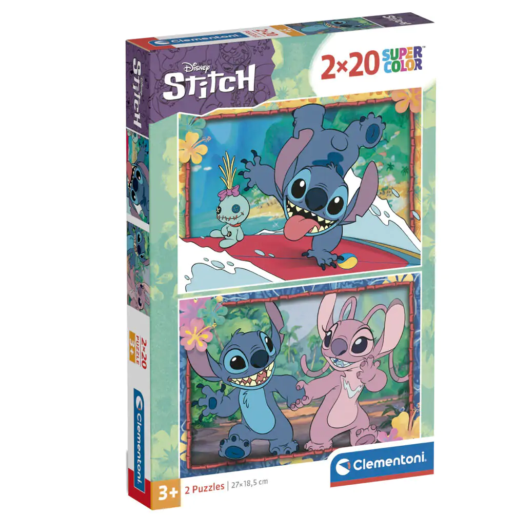 Disney Stitch puzzle 2x20 komada fotografija proizvoda