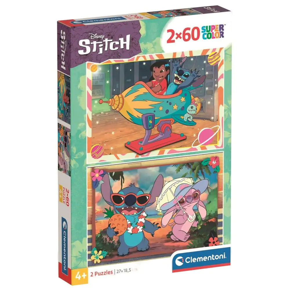 Disney Stitch puzzle 2x60 komada fotografija proizvoda