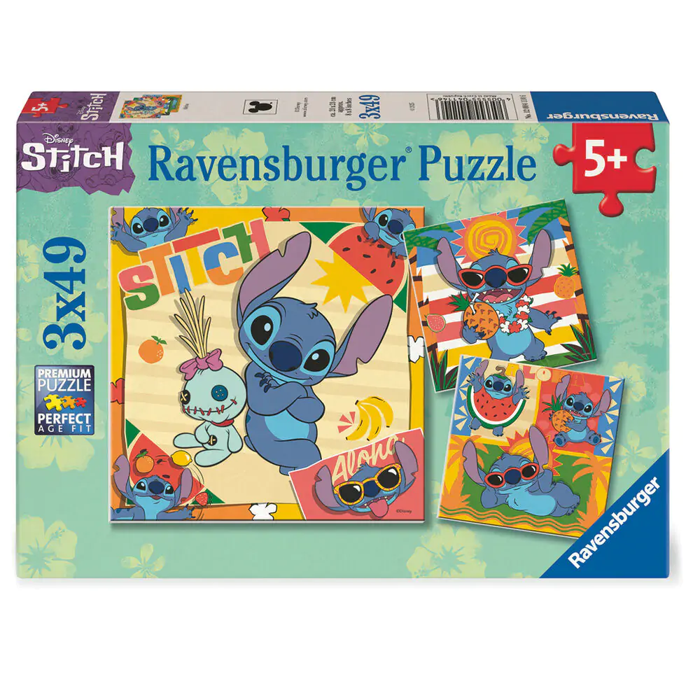 Disney Stitch puzzle 3x39 komada fotografija proizvoda