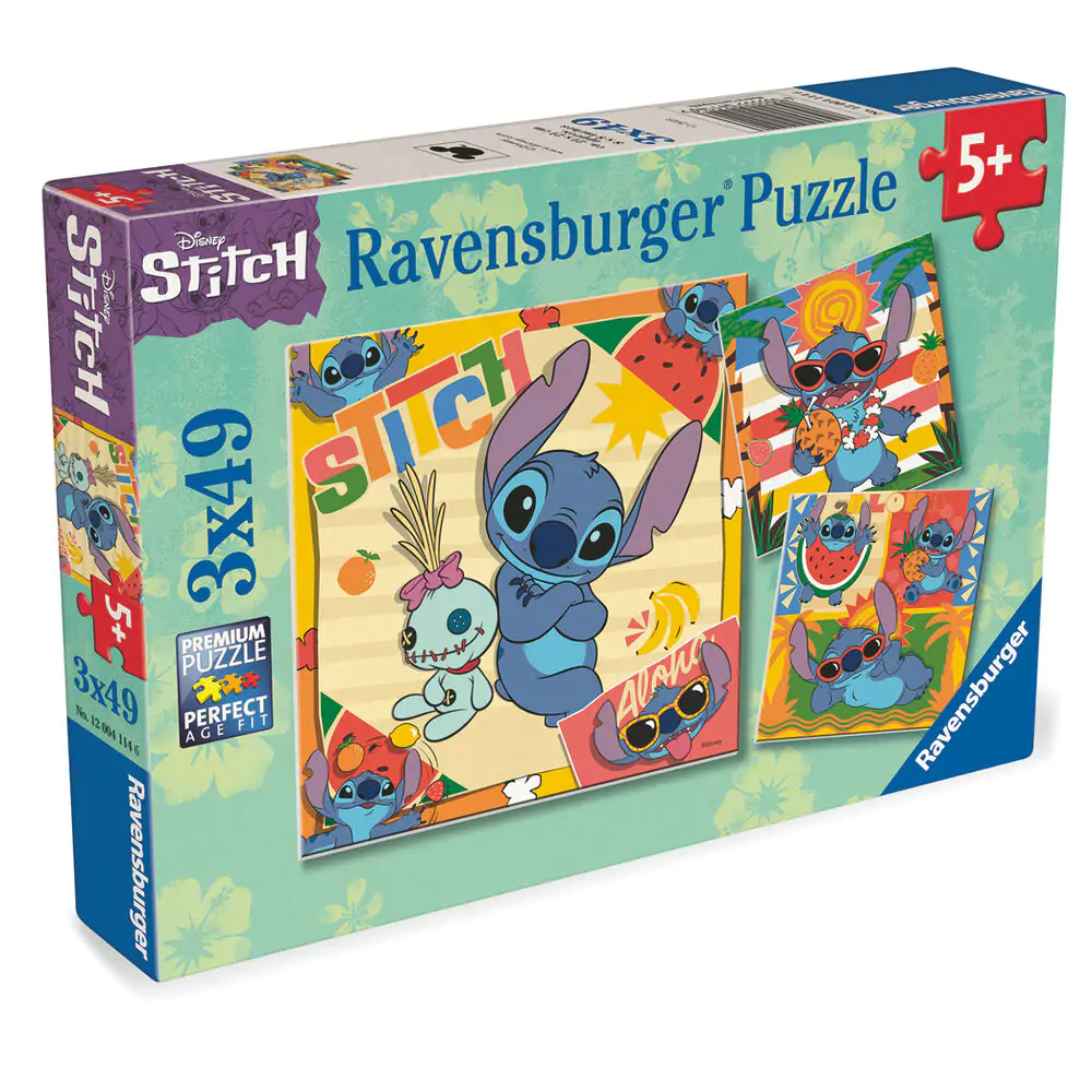 Disney Stitch puzzle 3x39 komada fotografija proizvoda