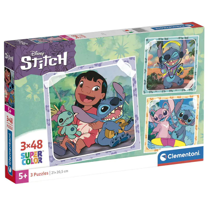 Disney Stitch puzzle 3x48 komada fotografija proizvoda