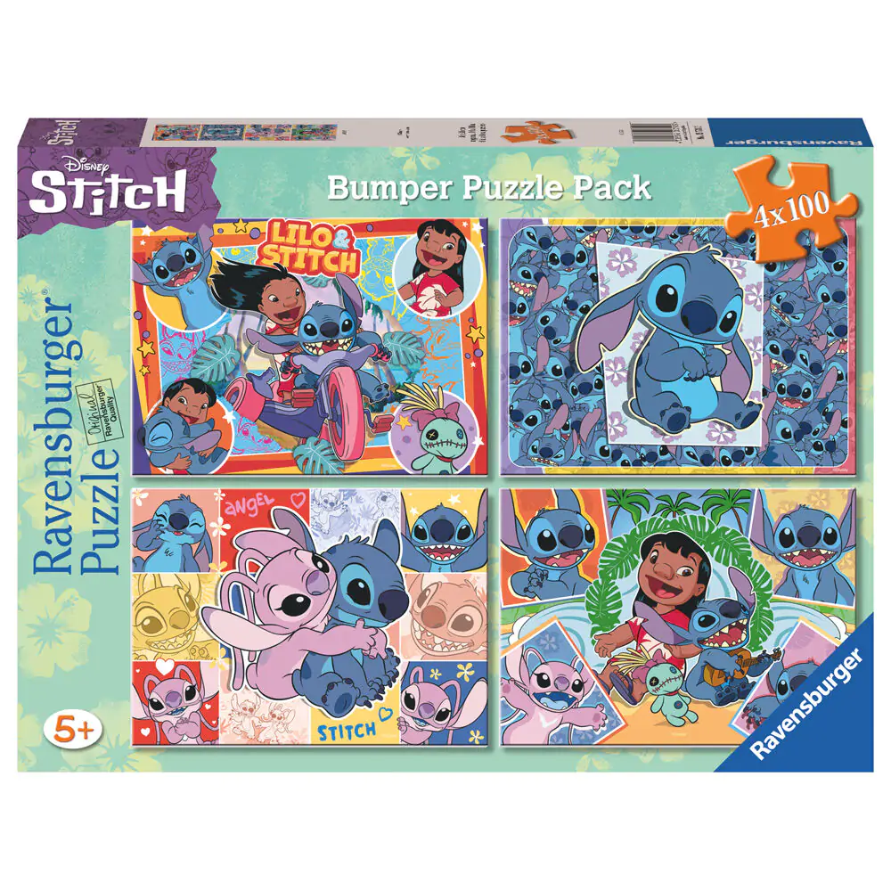 Disney Stitch puzzle 4x100 komada fotografija proizvoda