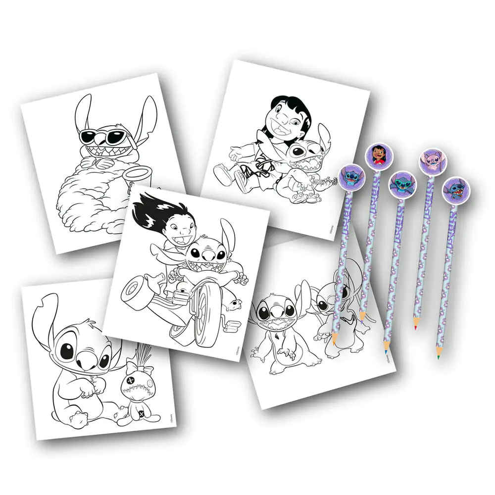 Disney Stitch bojanka s olovkama i gumicama fotografija proizvoda