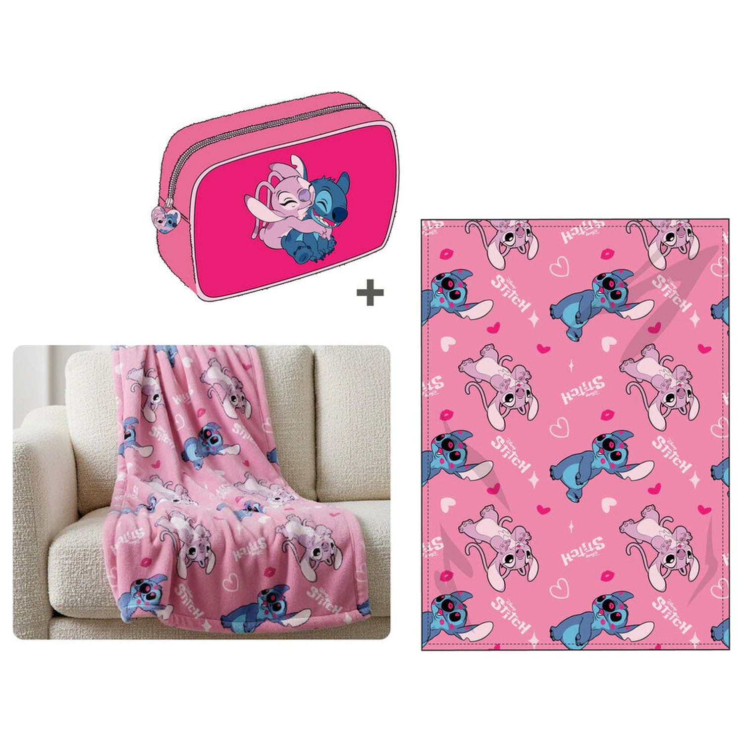 Disney Stitch set deka + navlaka 100x140cm fotografija proizvoda
