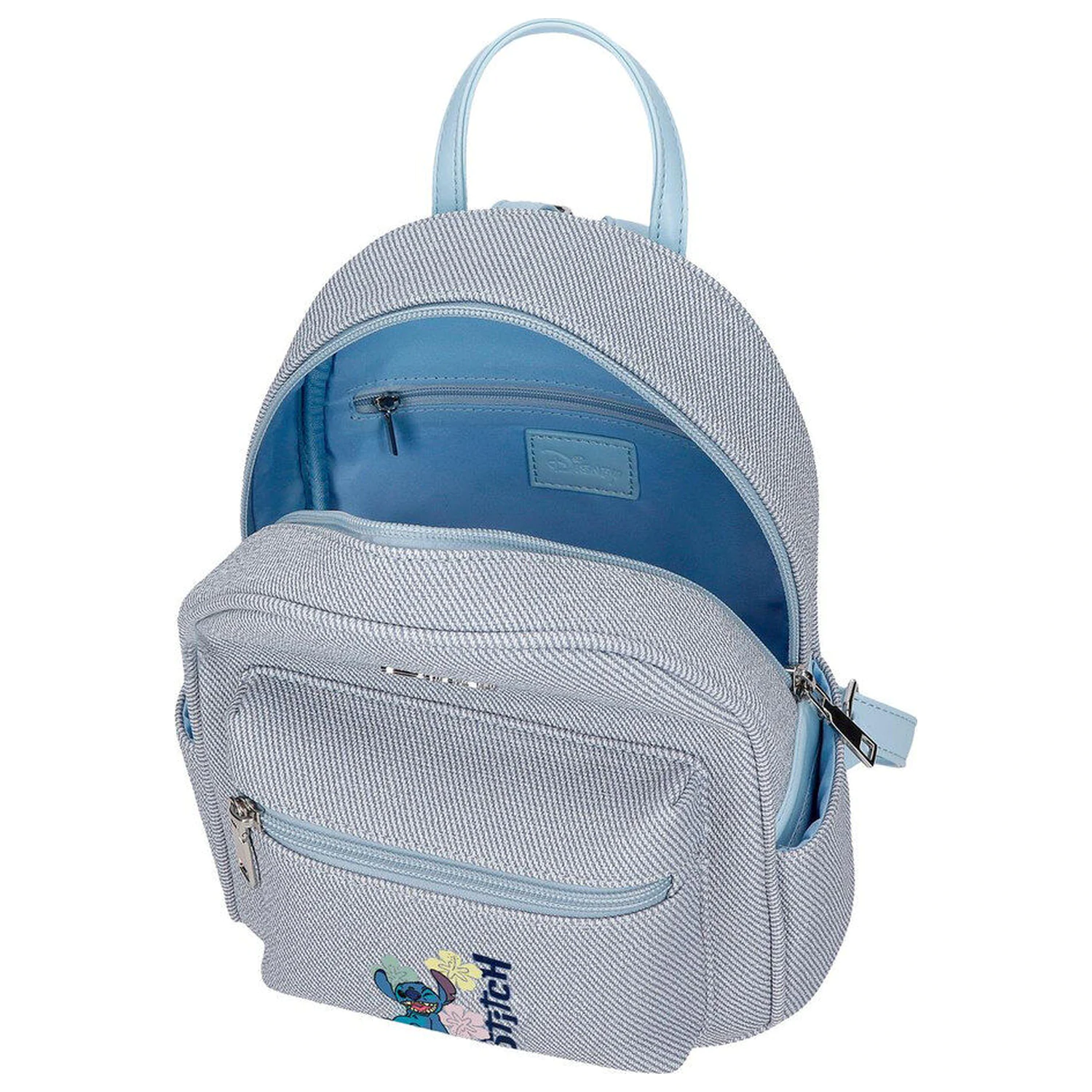Disney Stitch Tiki hodajući ruksak traper 23 cm fotografija proizvoda