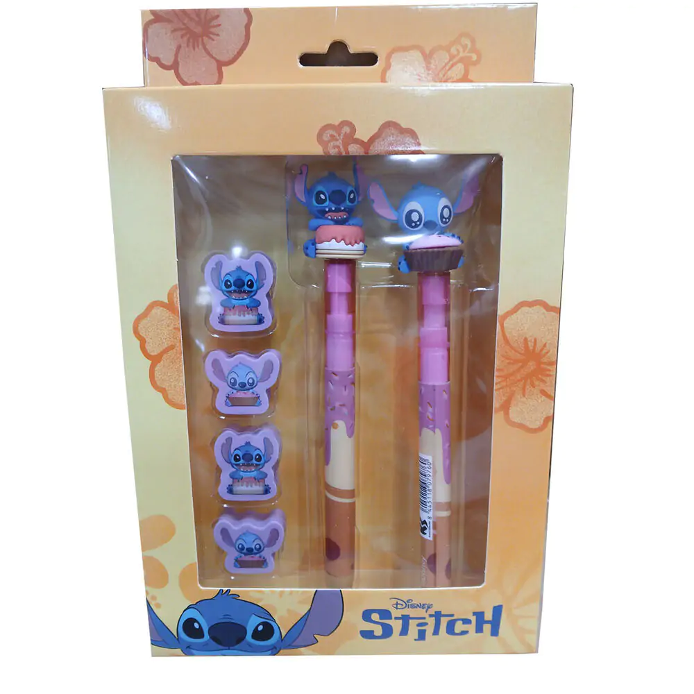 Disney Stitch kemijska olovka + tehnička olovka + pakiranje 4 gumice fotografija proizvoda