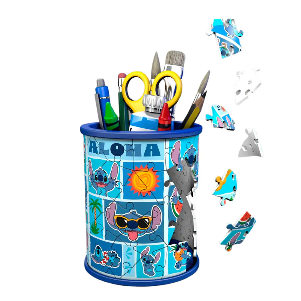 Disney Stitch držači za olovke 3D puzzle 54 kom fotografija proizvoda