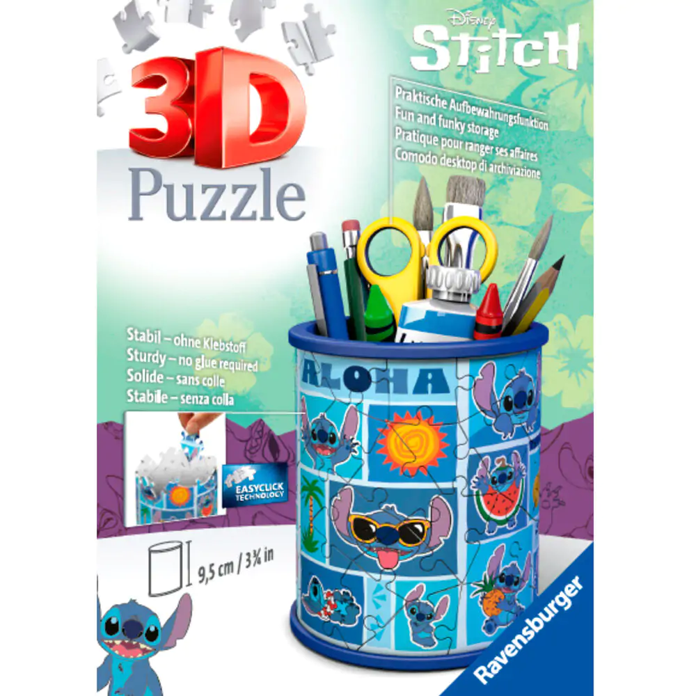 Disney Stitch držači za olovke 3D puzzle 54 kom fotografija proizvoda