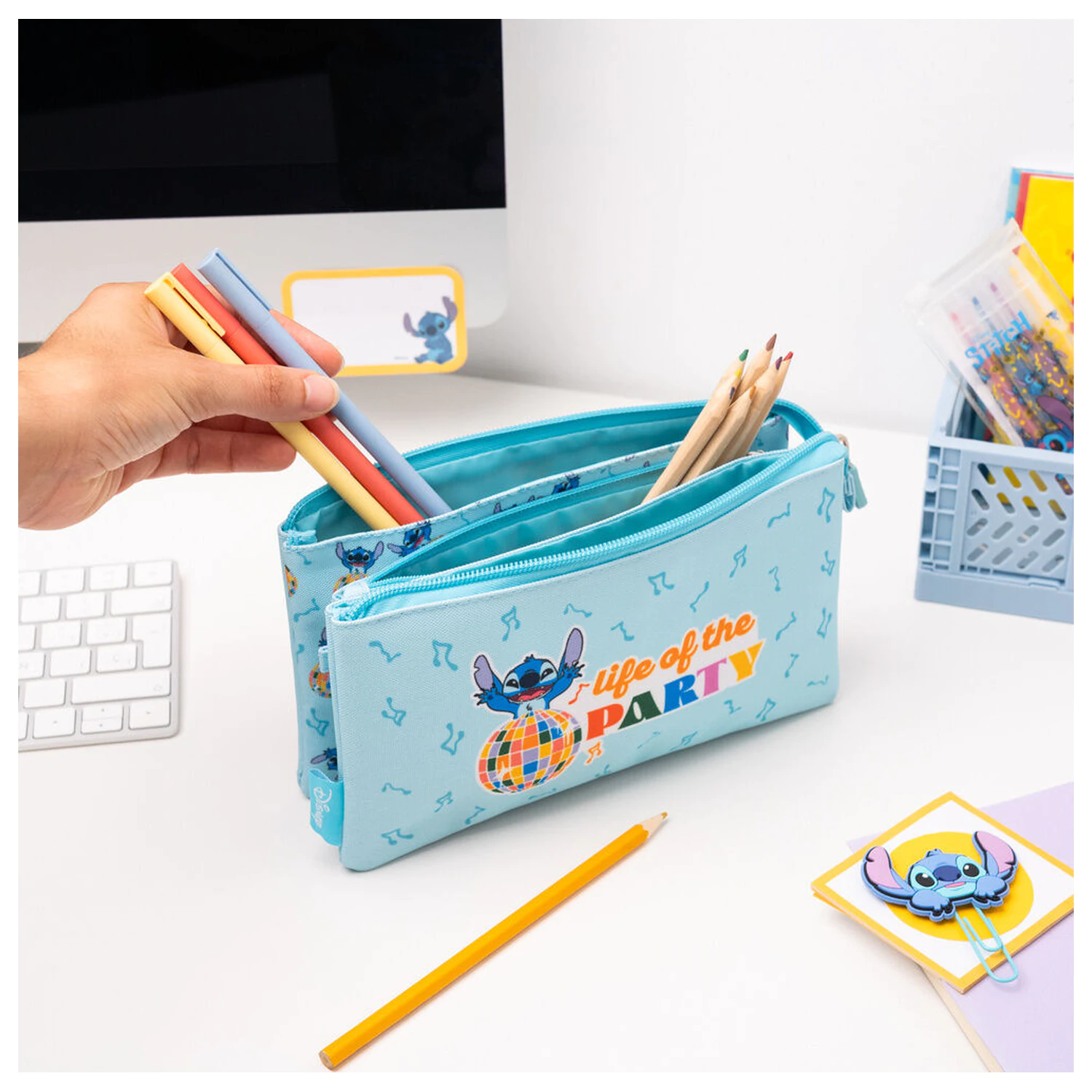Disney Stitch trostruka pernica fotografija proizvoda