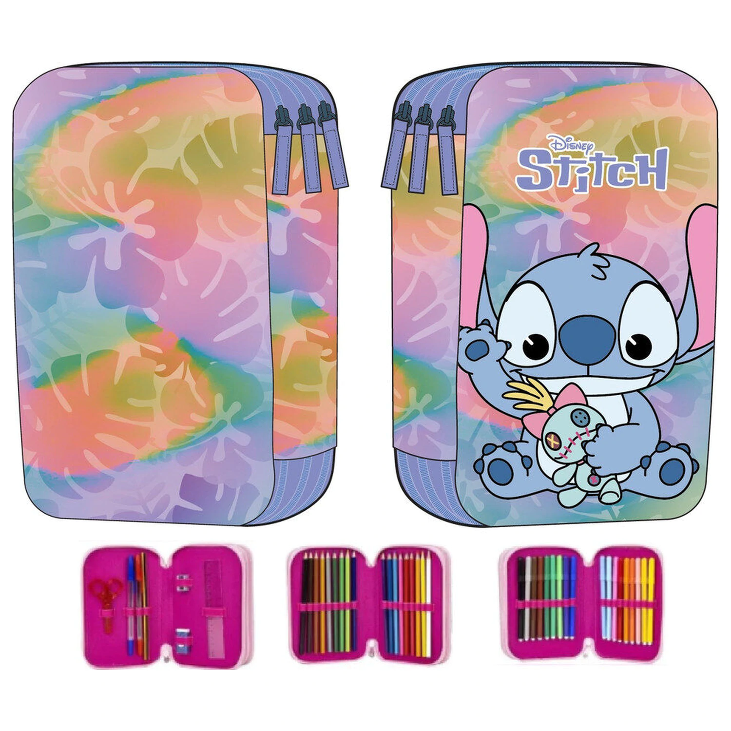 Disney Stitch trostruka pernica fotografija proizvoda
