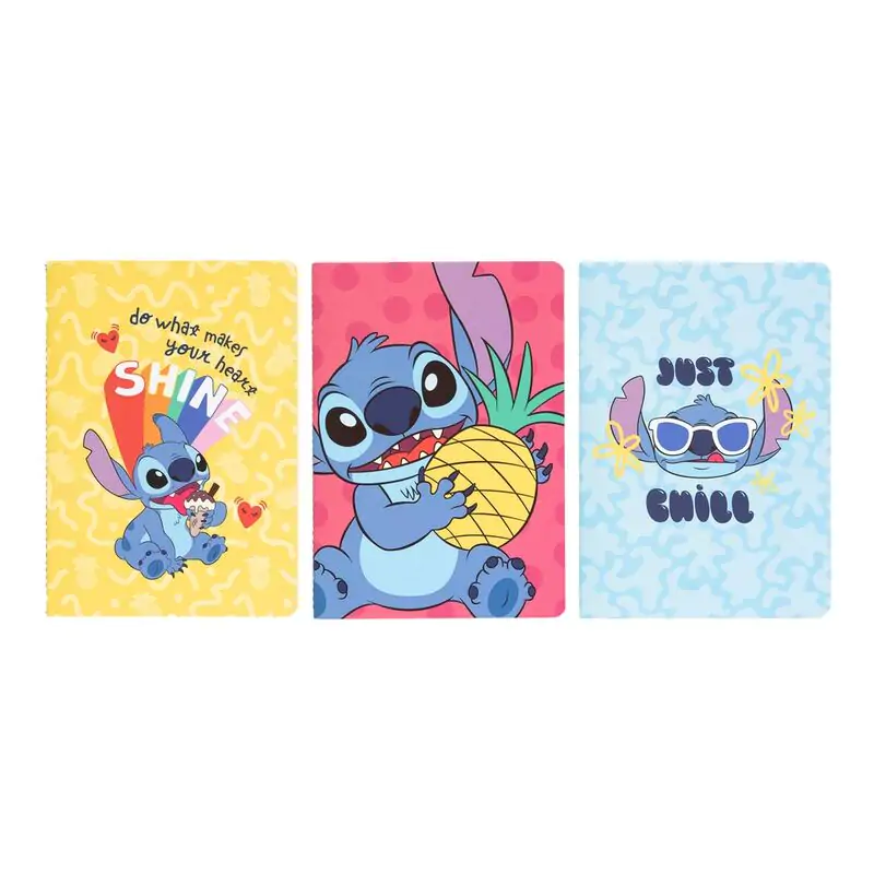 Disney Stitch Tropical paket 3 A5 bilježnice fotografija proizvoda