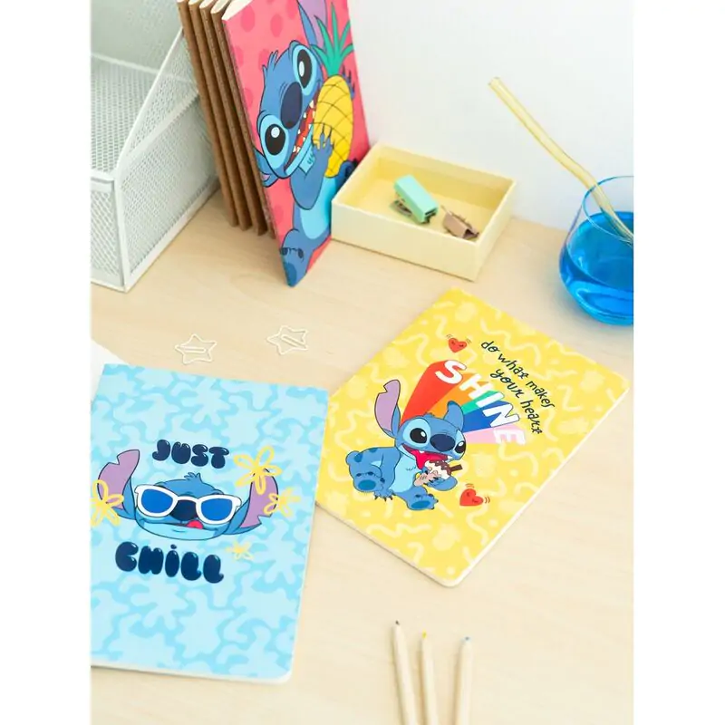 Disney Stitch Tropical paket 3 A5 bilježnice fotografija proizvoda