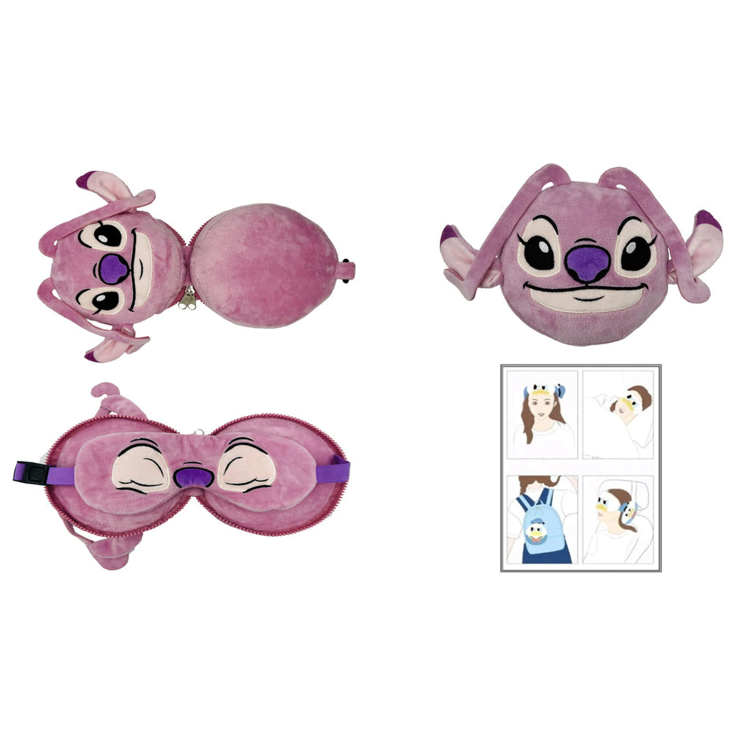 Disney Stitch putni jastuk + maska fotografija proizvoda