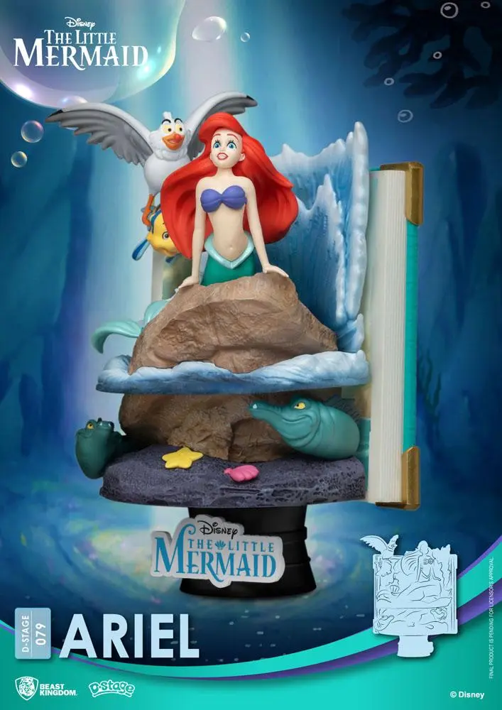 Disney Story Book Series D-Stage PVC diorama Ariel 15 cm fotografija proizvoda