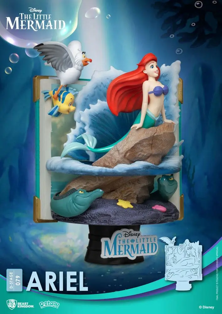 Disney Story Book Series D-Stage PVC diorama Ariel 15 cm fotografija proizvoda