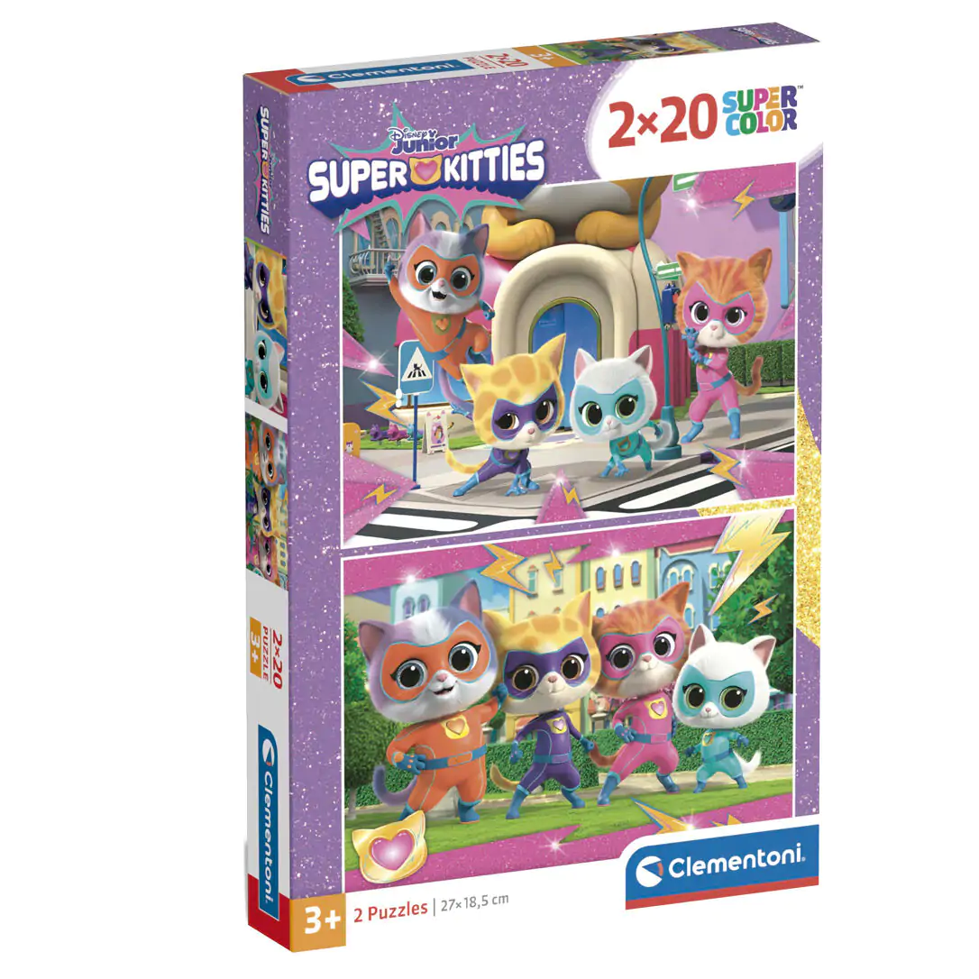 Disney SuperKitties puzzle 2x20 kom fotografija proizvoda