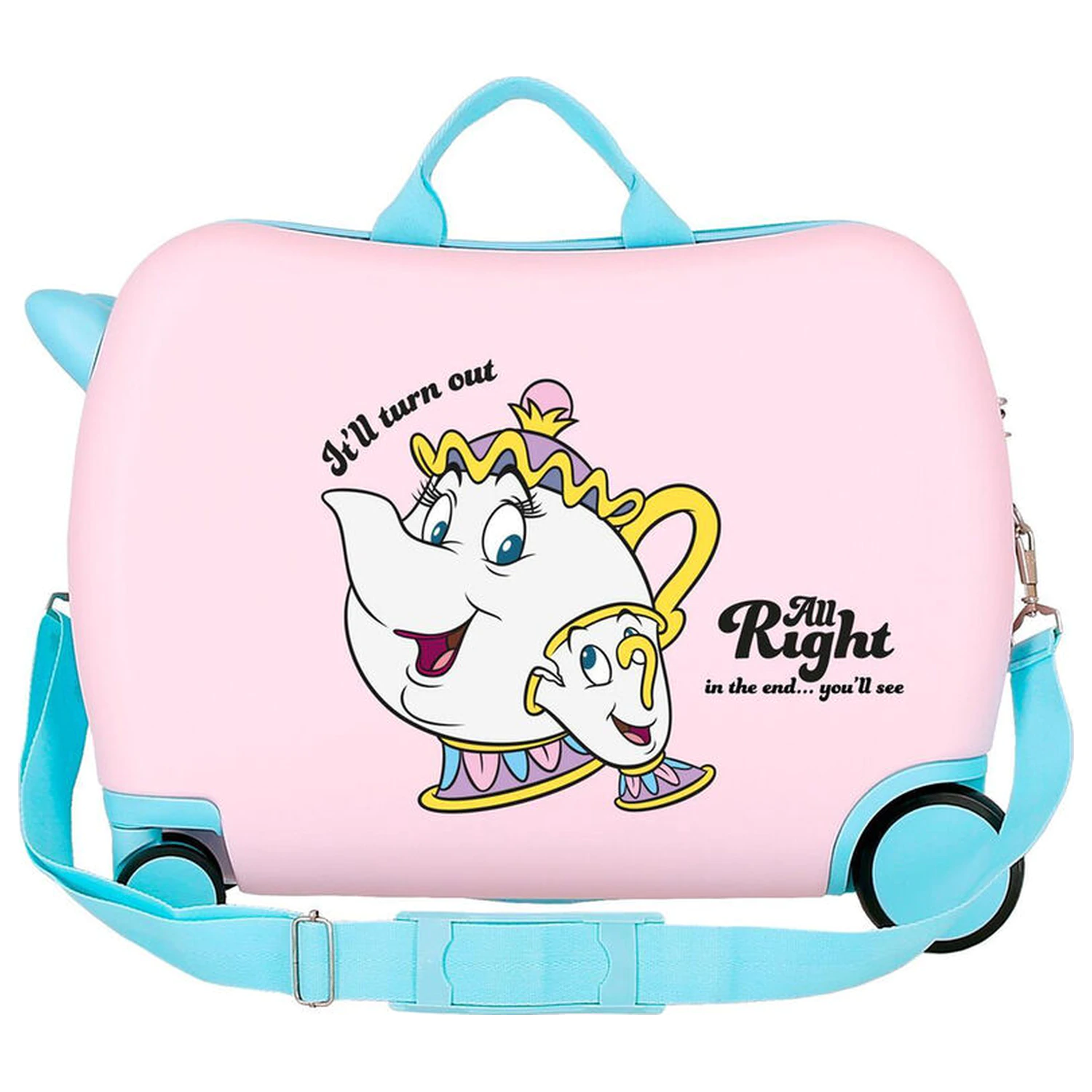 Disney Beauty and the Beast Chip All Right ABS putni kofer 50 cm fotografija proizvoda