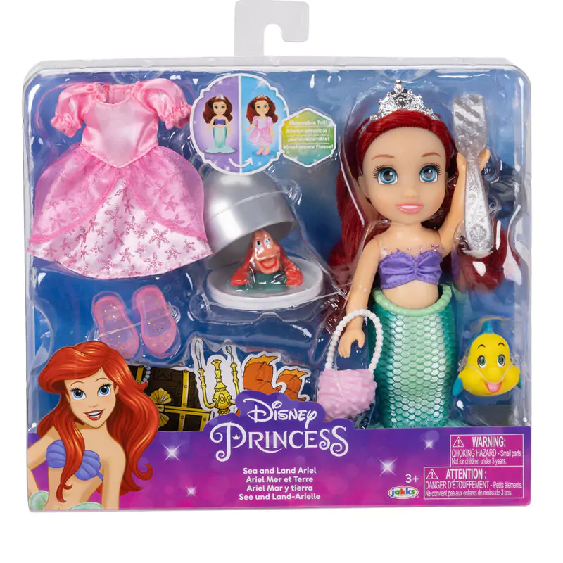 Disney The Little Mermaid Land and Sea Ariel lutka 15 cm fotografija proizvoda