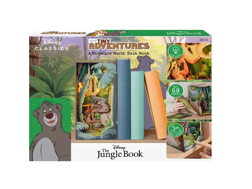 Disney Tiny Adventures Book Nook Mini diorama The Jungle Book 23 cm fotografija proizvoda
