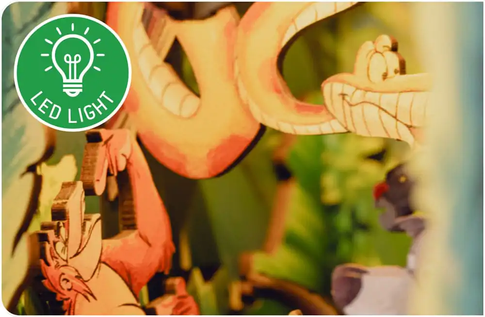 Disney Tiny Adventures Book Nook Mini diorama The Jungle Book 23 cm fotografija proizvoda